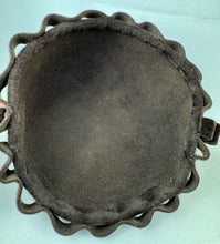 Load image into Gallery viewer, 1930’s Chocolate Brown Felt Cap with Scalloped Felt Trim

