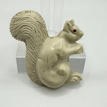 Load image into Gallery viewer, Charming Original 1940’s 1950&#39;s Cream Plastic Squirrel Brooch
