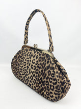 Load image into Gallery viewer, Original 1950&#39;s Calego of Canada Faux Leopard Skin Bag
