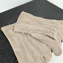 Load image into Gallery viewer, Original 1940&#39;s or 1950&#39;s Men&#39;s Grey Cotton Gloves by Dents Duplex - Size 7 7.5 *
