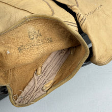 Load image into Gallery viewer, Original 1930&#39;s Natural Kid Leather Gauntlet Gloves - AS IS - Size 6
