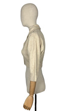 Load image into Gallery viewer, Original 1950&#39;s Oatmeal Wool Cropped Jacket by Richard Shop - Bust 32 34
