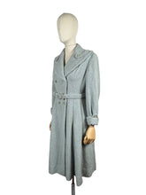Load image into Gallery viewer, Original 1940's 1950's Evandore Double Breasted Belted Princess Coat in Grey Fleck Boucle Wool - Bust  36
