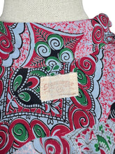 Load image into Gallery viewer, Original 1940&#39;s Vibrant Rayon &#39;SPORTSWEAR&#39; Blouse in Pink, Red, Green and White - Bust 32 34

