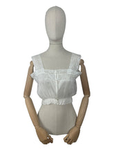 Load image into Gallery viewer, Antique Edwardian Pure Silk Camisole with Lace Detail - Bust 32 34 *
