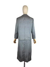 Load image into Gallery viewer, Original 1950's Davidow Grey Fleck Wool Suit with Covered Buttons - Bust 42 44
