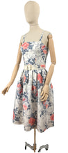 Load image into Gallery viewer, 1950&#39;s Horrockses Belted Dress and Bolero Set with Pockets - Bust 34&quot;  Waist 25&quot; *
