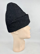 Load image into Gallery viewer, Original 1930's Black Felt Pixie Hat - Great High Hat *
