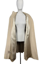 Load image into Gallery viewer, Original Late 1940's Early 1950's Cream Wool Coat with Single Button Closure - Bust 44 46
