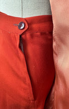 Load image into Gallery viewer, Original 1940&#39;s Lightweight Red Wool Suit by Strauss-Hirshberg&#39;s - Bust 40
