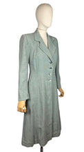 Load image into Gallery viewer, Original 1940’s CC41 Marlbeck Single Breasted Wool Coat In Grey and Black - Bust 36 *
