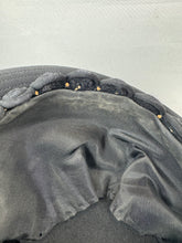 Load image into Gallery viewer, Original 1930's Black Hat with Swirl Trim Detail and High Brim *
