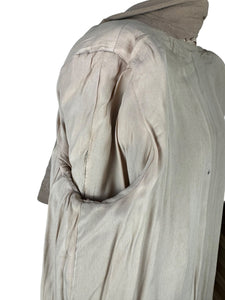 1940s Volup Caldaric Camel Coloured Wool Coat with Soutache and Trapunto Quilting - Bust 44 46