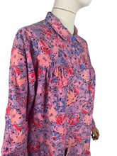 Load image into Gallery viewer, Original 1940's CC41 Pink Floral Cotton Smock - Bust 38 40 42 *
