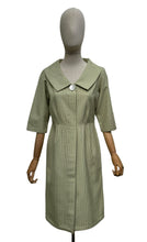 Load image into Gallery viewer, Original 1960's Eric Hill of London Green and Cream Check Wool Dress - Bust 38 *
