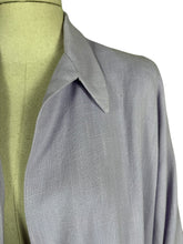 Load image into Gallery viewer, Original 1950's Lilac Linen Edge to Edge Summer Coat - Bust 40 42 44 46
