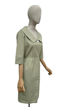 Load image into Gallery viewer, Original 1960's Eric Hill of London Green and Cream Check Wool Dress - Bust 38 *
