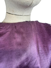 Load image into Gallery viewer, Original 1950’s Deep Purple Ribbed Wool Princess Coat with Shawl Collar - Bust 36
