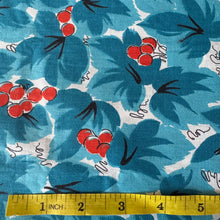 Load image into Gallery viewer, Original 1940's or 1950's Red, White and Blue Cotton Dressmaking Fabric - 35" x 105"
