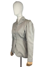 Load image into Gallery viewer, 1940's Single Breasted Light Brown Wool Jacket with Two-tone Buttons - Bust 34 35

