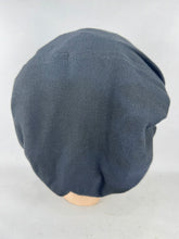 Load image into Gallery viewer, Original 1940's Black Wool Snood from Bergdorf Goodman The Plaza New York
