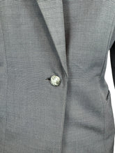 Load image into Gallery viewer, Original 1940s or 1950's Volup Grey Stripe Wool Single Breasted Jacket by Keldore - Bust 40 42

