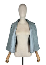 Load image into Gallery viewer, Original 1950's Lightweight Wool Cropped Jacket in Pale Grey - Bust 38 40
