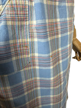 Load image into Gallery viewer, Original Early 1930&#39;s Blue, White, Red and Yellow Cotton Chore Dress - Bust 34 36
