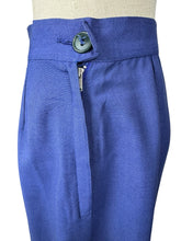 Load image into Gallery viewer, Original 1940&#39;s Hyacinth Blue Fine Linen Skirt Suit by Sacony Palm Beach - Bust 38 40
