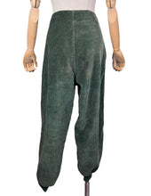 Load image into Gallery viewer, Original 1930's Kenilworth Sports-Togs Forest Greet Corduroy Ski or Skating Trousers with Side Buttons - Waist 30 32
