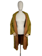 Load image into Gallery viewer, Original 1950&#39;s All Wool Gaberdine Dark Chartreuse Coat by Alligator - Bust 38
