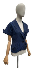 Load image into Gallery viewer, Original 1940's 1950's Navy Blue Jacket by IKE CLARKE Dallas - Bust 36 37
