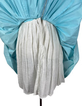 Load image into Gallery viewer, Original 1950's Turquoise Blue Cotton Dress with White Soutache by Carnegie - Bust 32 33 *
