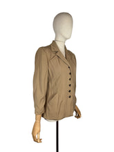 Load image into Gallery viewer, Original 1940's Camel Coloured Single Breasted Jacket - Bust 36
