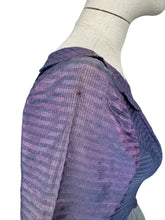 Load image into Gallery viewer, Original 1950&#39;s Purple and Pink Net Evening Dress with Scallop Detail - Bust 32 *

