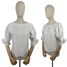 Load image into Gallery viewer, Antique Fine Cotton Lawn Chemise with Huge Sleeves - Would Make a Great Blouse - Bust 34 36
