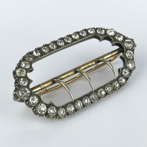 Vintage Late Victorian or Early Edwardian Paste Buckle by the Parisian Diamond Company