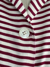 Load image into Gallery viewer, Original 1940’s CC41 Burgundy and White Floppy Cotton Day Dress with Pockets - Bust 36
