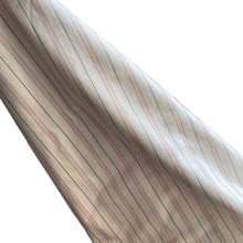 Load image into Gallery viewer, 1940&#39;s 1950&#39;s Vintage Cream, Rust and Brown Cotton Stripe Shirting Fabric - 36&quot; x 64&quot;
