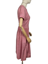 Load image into Gallery viewer, Original 1950&#39;s Harrods Red and White Gingham Dress with Pockets - Bust 36
