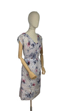 Load image into Gallery viewer, Original 1950&#39;s Floral Nylon Pretty Day Dress with Pastel Carnation Print - Bust 34
