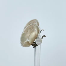 Load image into Gallery viewer, Original 1940&#39;s 1950&#39;s Reverse Carved Lucite Rose Clip-on Earrings

