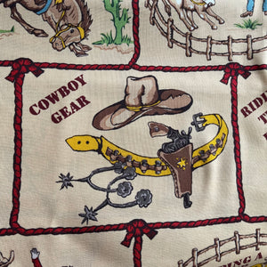 Barn Dandy's by Robert Kaufman - Cowboy Print Rodeo Fabric - 100% Cotton Dressmaking Fabric - 42" x 86"