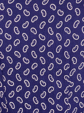 Load image into Gallery viewer, Original 1940’s 1950’s Novelty Print Pretzel Print Dress in Blue and White - Bust 34&quot; *
