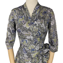 Load image into Gallery viewer, Original 1940’s 1950&#39;s Paisley Print Day Dress by Rembrandt - Artificial Silk - Bust 34 *
