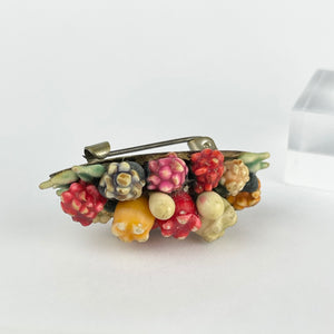 Charming Original 1930's or 1940's Floral Brooch