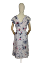 Load image into Gallery viewer, Original 1950&#39;s Floral Nylon Pretty Day Dress with Pastel Carnation Print - Bust 34
