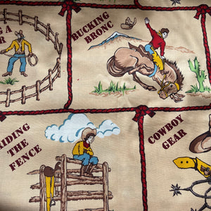 Barn Dandy's by Robert Kaufman - Cowboy Print Rodeo Fabric - 100% Cotton Dressmaking Fabric - 42" x 86"