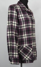 Load image into Gallery viewer, Vintage Pendleton Style Wool Check Jacket in Purple, White and Black - B40
