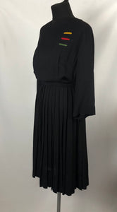 1950s American Jack Dallas Black Day Dress - B38/40